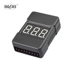 Hoshi New HotRc BX100 1-8S Lipo Battery Voltage Tester/ Low Voltage Buzzer Alarm/ Battery Voltage Checker with Dual Speakers